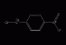 Structure formula of p-nitrobenzyl chloride