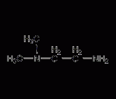 N,N-dimethyl-1,2-ethylenediamine structural formula