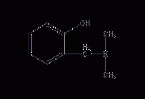 2-Dimethylaminomethylphenol Structural Formula