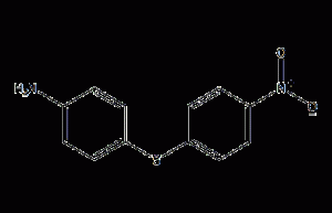 4-amino-4'-nitrodiphenyl sulfide structural formula