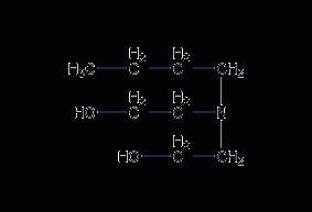 N-butyldiethanolamine structural formula