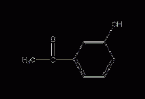 3'-hydroxyacetophenone structural formula