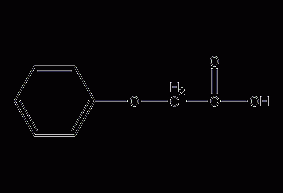 Phenoxyacetic acid structural formula