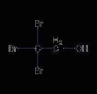 Tribromoethanol structural formula