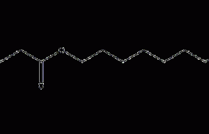 Structural formula of octyl butyrate