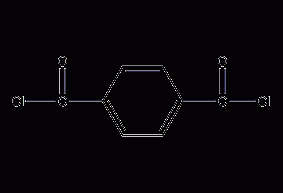 Terephthaloyl chloride structural formula