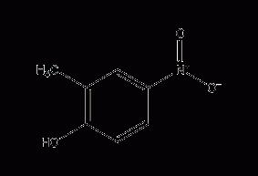 4-nitro-o-cresol structural formula