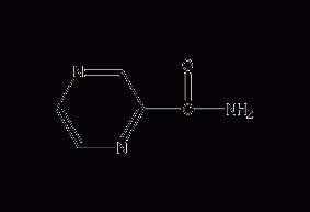 Pyrazine carboxamide structural formula