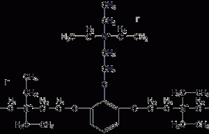 Structural formula of ammonium iodine