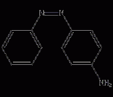 P-aminoazobenzene structural formula