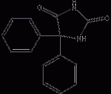 5,5-biphenylhydantoin structural formula