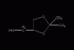 2,2-dimethyl-4-hydroxymethyl-1,3-dioxolane  Structural formula