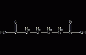 Adipic acid structural formula