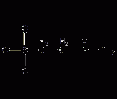 N-methyltaurine structural formula