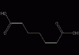 Pimelic acid structural formula