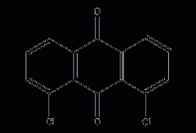 1,8-dichloroanthraquinone structural formula