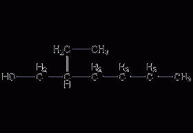 2-ethyl-1-hexanol structural formula