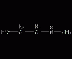 2-(methylamino)ethanol structural formula