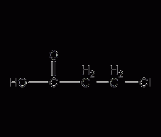 3-Chloropropionic acid structural formula