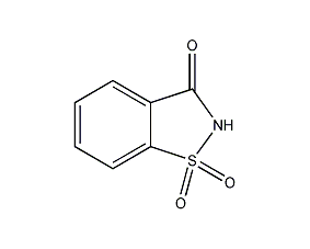 Saccharin structural formula