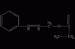 Structure formula of cinnamyl propionate