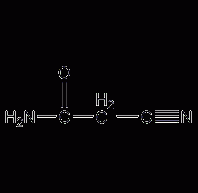 Cyanacetamide structural formula