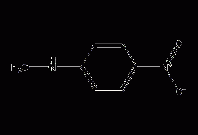 N-Methyl p-nitroaniline structural formula