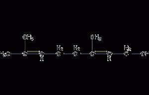 Geraniol structural formula