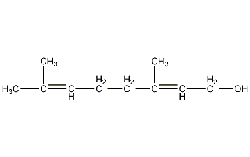 Geraniol structural formula