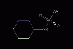 Cyclohexylaminosulfamic acid structural formula