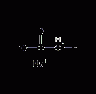 Sodium fluoroacetate structural formula