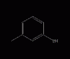 Structural formula of m-crethiol