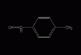 Structural formula of p-methylbenzaldehyde