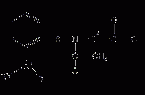 N-[(o-niphenyl)thiol-L-threonine structural formula