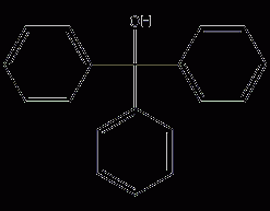 Trityl alcohol structural formula