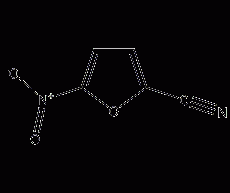 5-Nitrofurfuryl nitrile structural formula