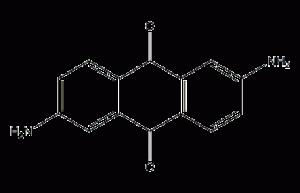 2,6-Diaminoanthraquinone structural formula