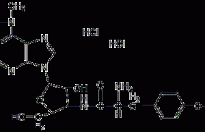 Puromycin dihydrochloride structural formula