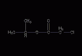 Isopropyl chloroacetate structural formula