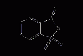 Otho-sulfobenzoic anhydride structural formula