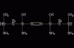 2,4,7,9-tetramethyl-5-decyne-4,7-di  Alcohol structural formula