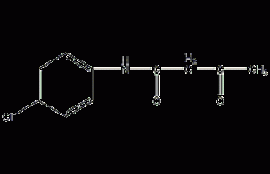 Structural formula of p-chloroacetoacetanilide