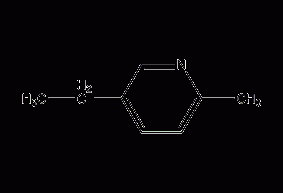 5-ethyl-2-methylpyridine structural formula