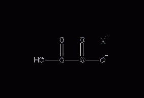 Potassium hydrogen oxalate structural formula