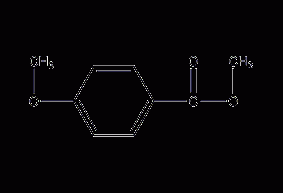 4-Methoxybenzoic acid methyl ester structural formula