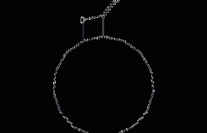 Structural formula of cyclopentadecanolactone