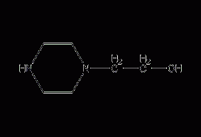 N-(2-hydroxyethyl)piperazine structural formula