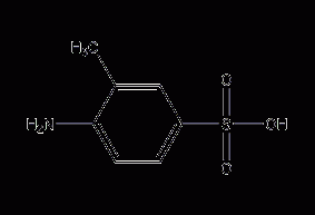 4-amino-3-methylbenzenesulfonic acid structural formula