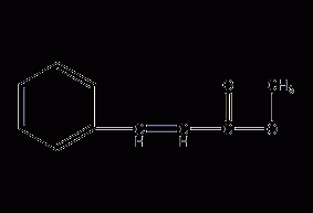 Methyl cinnamate structural formula