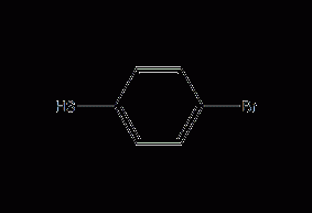 Structural formula of p-bromothiophenol